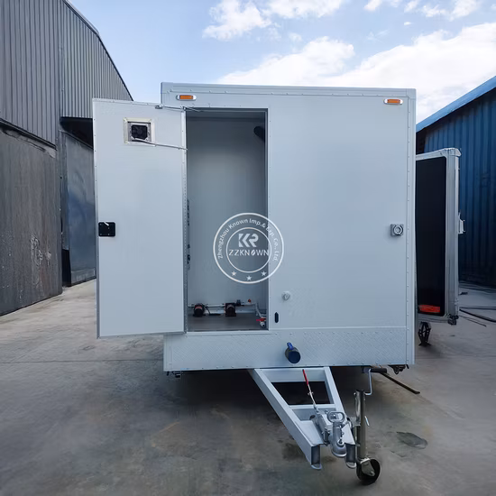 Customized Station Prefab House Portable Bathroom Shower Rooms Outdoor Camping Mobile Toilet Trailer Luxury Restroom Trailer