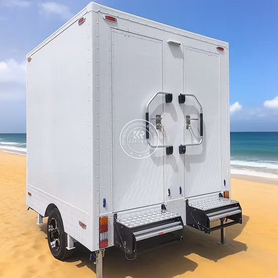 Customized Station Prefab House Portable Bathroom Shower Rooms Outdoor Camping Mobile Toilet Trailer Luxury Restroom Trailer