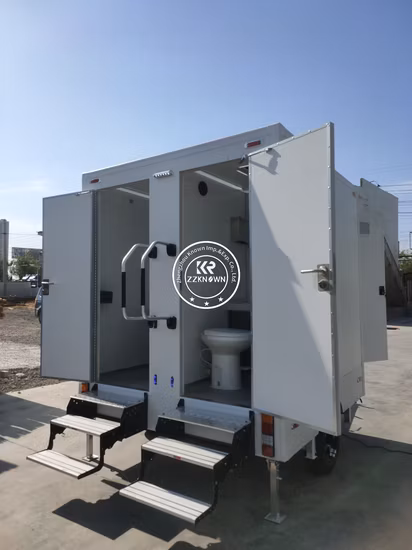 Customized Station Prefab House Portable Bathroom Shower Rooms Outdoor Camping Mobile Toilet Trailer Luxury Restroom Trailer