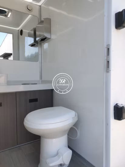 Сборный дом по индивидуальному заказу, портативный прицеп для ванной комнаты, душевые комнаты, мобильный прицеп для кемпинга, роскошный прицеп для туалета