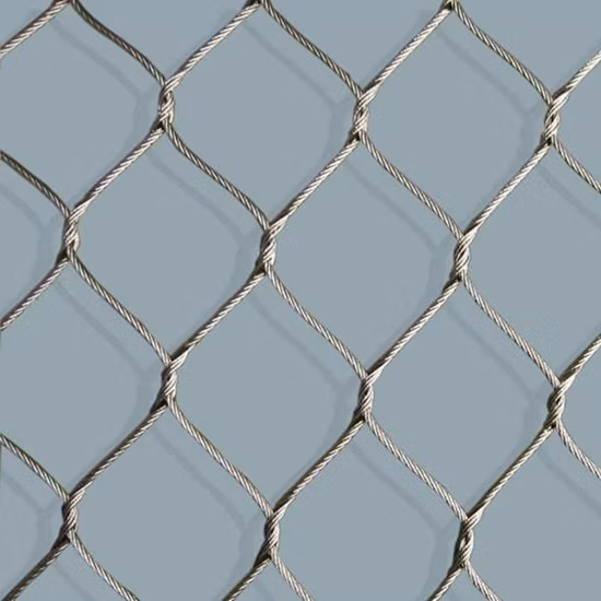 316L ручная работа X Tend гибкая сетка из ромбовидного зоопарка, кабельная сетка для ограждения зеленой стены/поручня с наконечниками