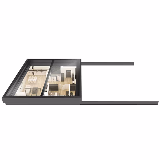 700x500 мм прочная верхняя рама из алюминиевого сплава на крыше просвет для автофургона с прицепом для кемпинга с сеткой от насекомых и солнцезащитной шторкой